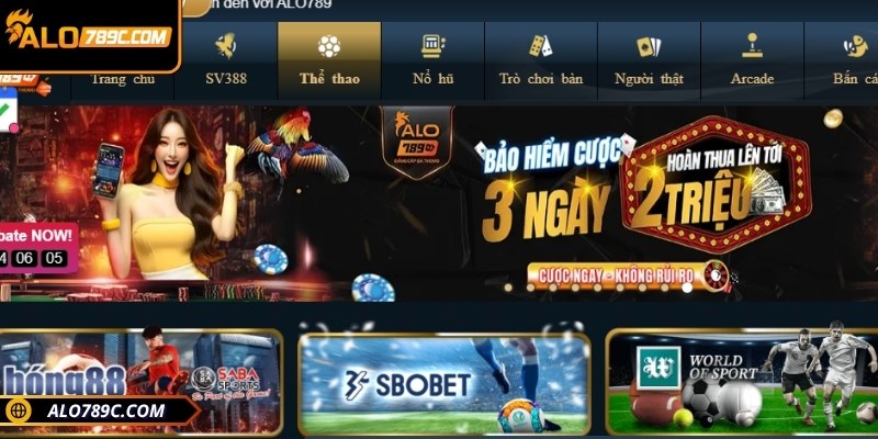 Danh mục môn thể thao tại ALO789 có đa dạng lựa chọn